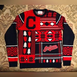 Like new Cleveland Indians ugly Christmas sweater Men’s Large